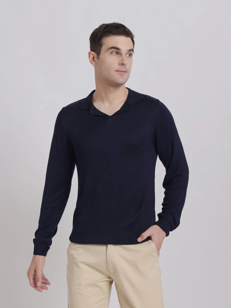 Heavy Midnight Blue Polo