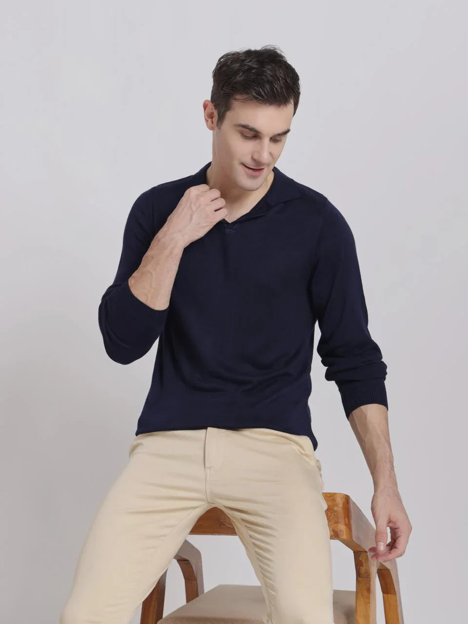 Heavy Midnight Blue Polo