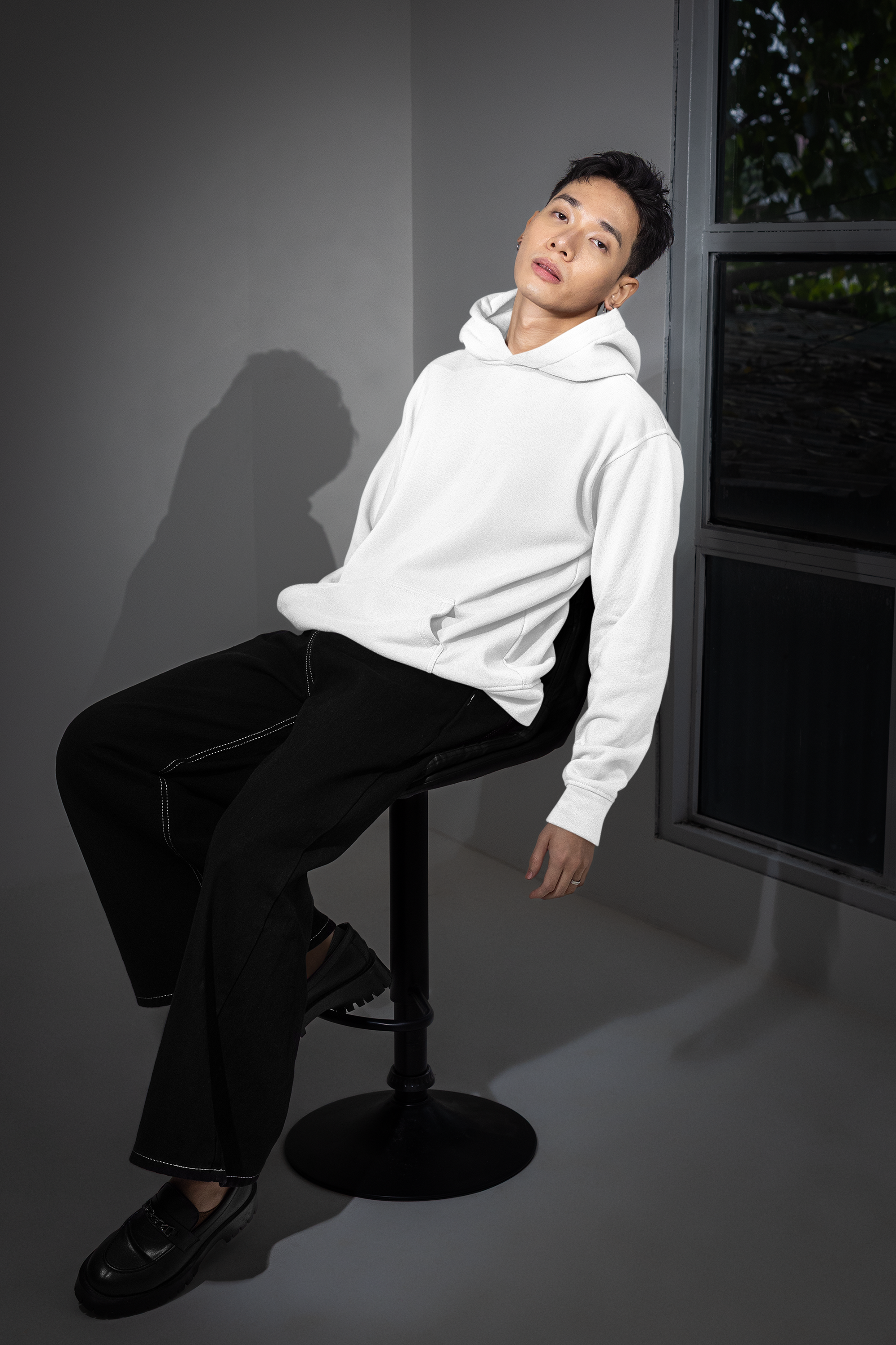 Essential Oversized Hoodie - White