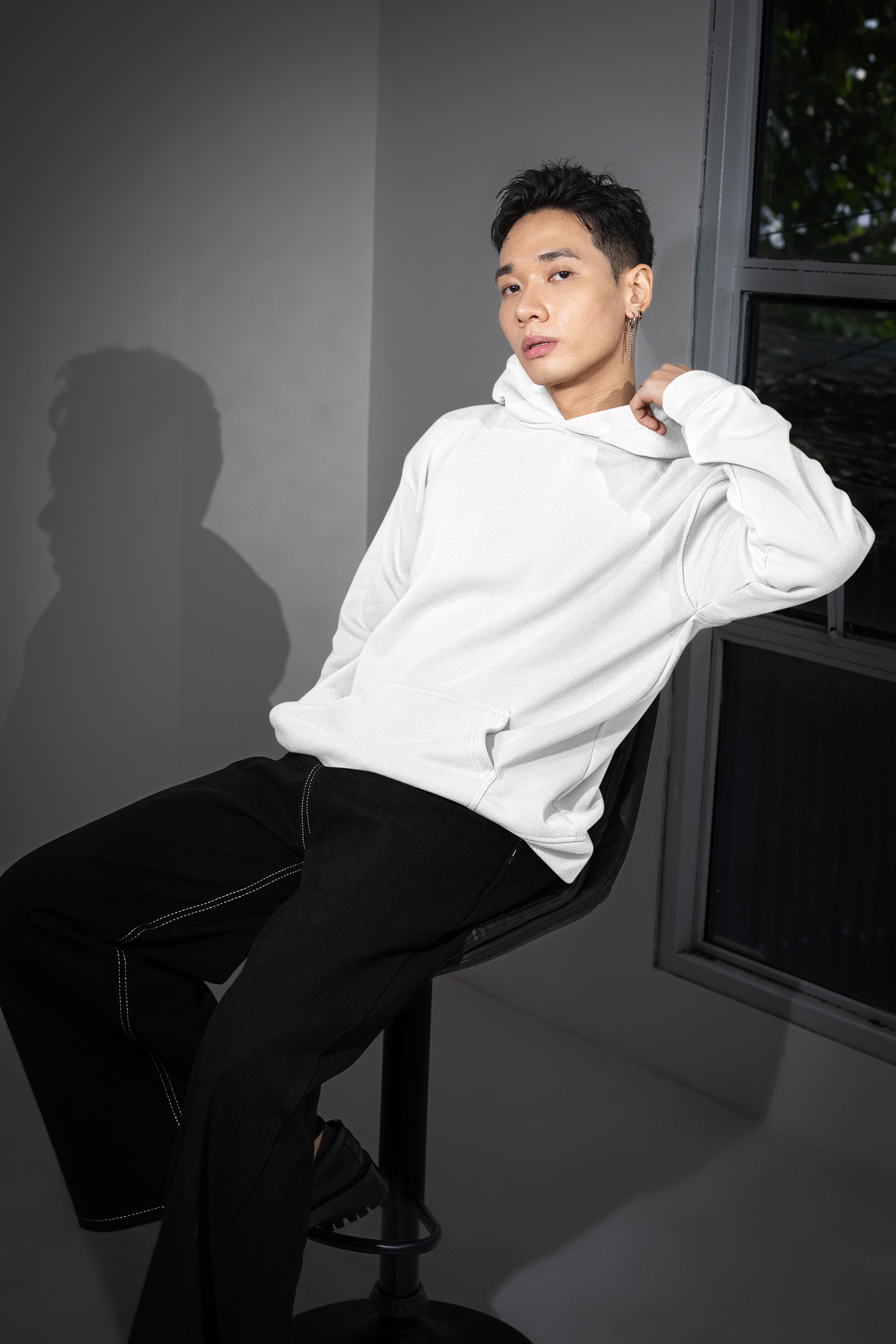 Essential Oversized Hoodie - White